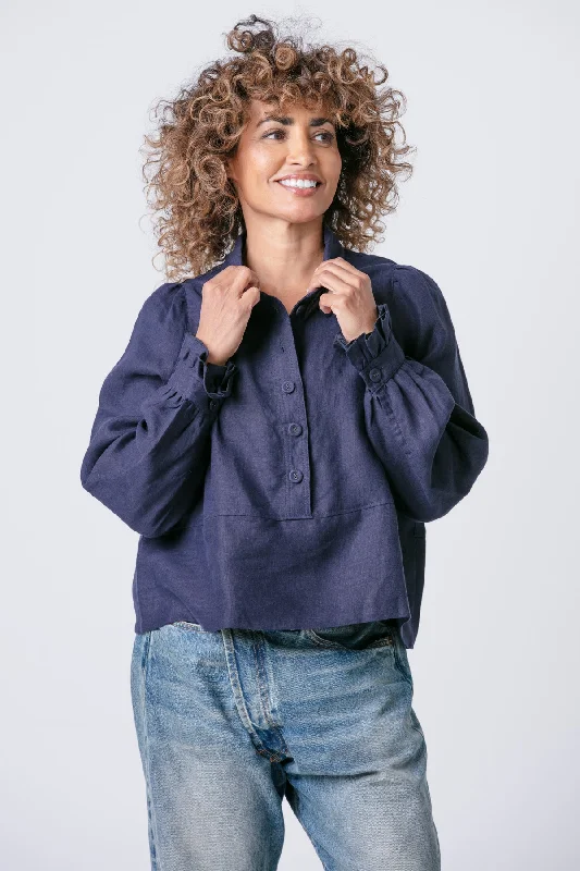 Philly Linen Blouse Sleeveless Chiffon Blouse