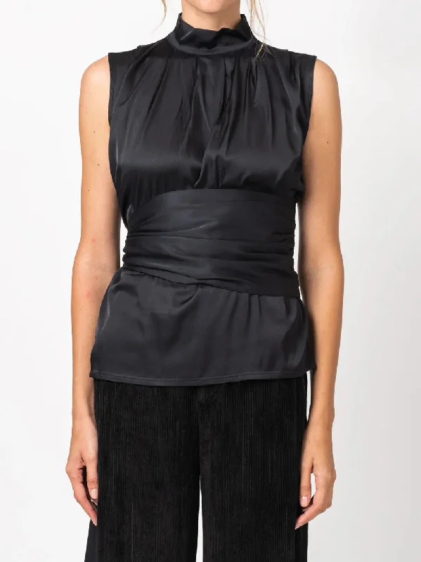 Sleeveless High-Neck Blouse Everyday Stylish Blouse