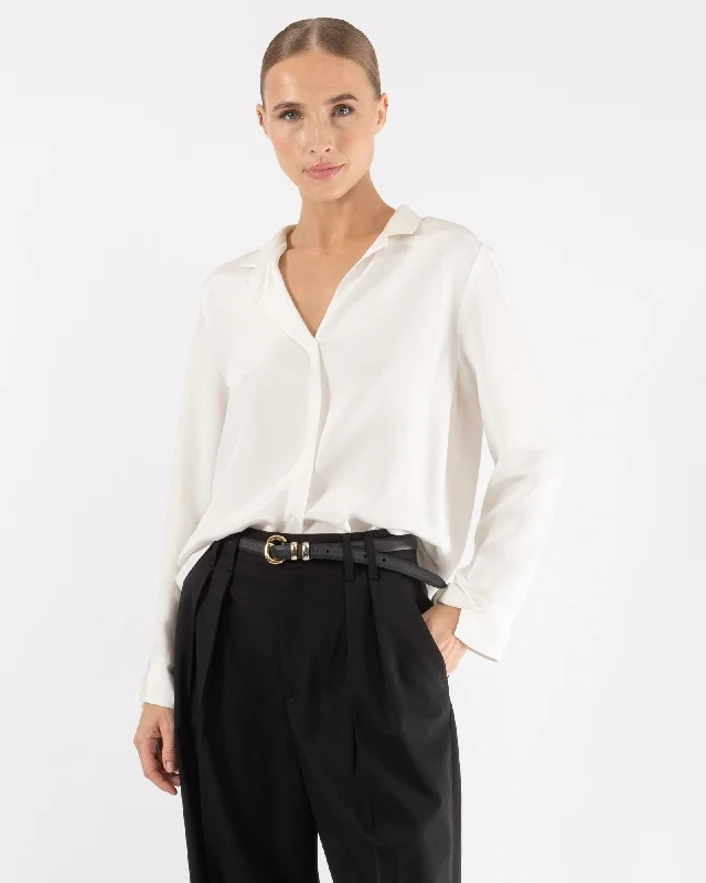 Cuff Blouse Off-Shoulder Wrap Blouse
