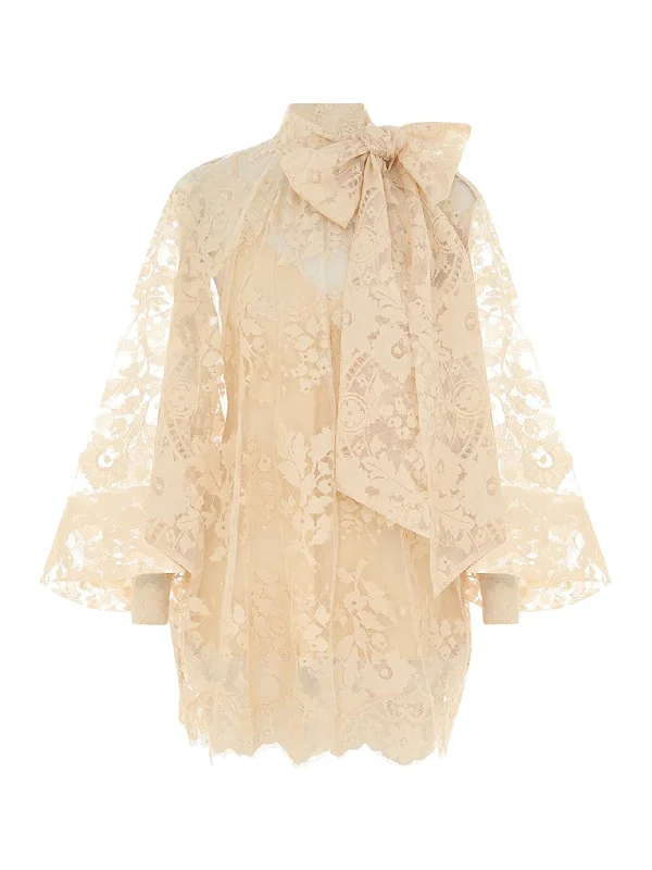 ILLUSTRATION LACE BLOUSE Vintage Polka Blouse