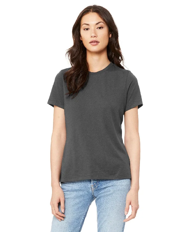 Bella+Canvas Ladies Relaxed Short Sleeve Jersey T-Shirt | Asphalt Iron Safe Non-Iron Wrinkle Free Bella+Canvas Ladies Relaxed Short Sleeve Jersey T-Shirt | Asphalt Iron Safe Non-Iron Wrinkle Free