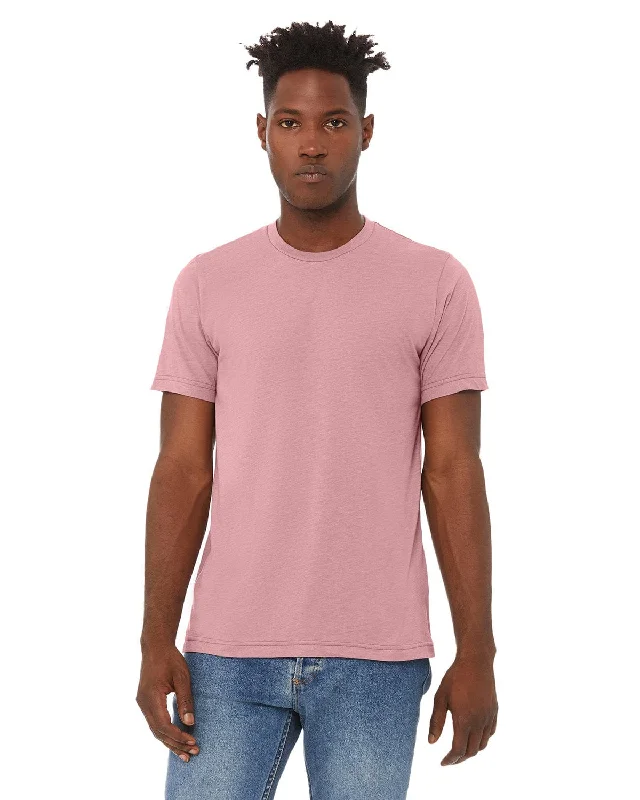 Bella+Canvas Triblend T-Shirt | Orchid Triblend V-Neck T-Shirt Long Sleeve Cotton