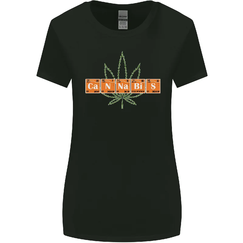 Cannabis Periodic Table Chemistry Weed Womens Wider Cut T-Shirt Zippered Front Buttoned Front Snap Front Cannabis Periodic Table Chemistry Weed Womens Wider Cut T-Shirt Zippered Front Buttoned Front Snap Front