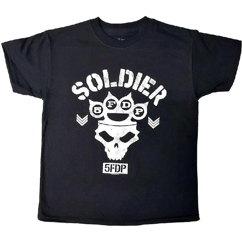 Five Finger Death Punch Kids T-Shirt: Soldier Front Pockets Side Pockets Patch Pockets Five Finger Death Punch Kids T-Shirt: Soldier Front Pockets Side Pockets Patch Pockets