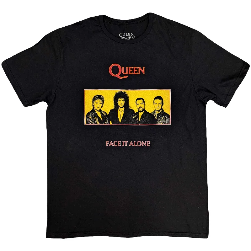 Queen | Official Band T-Shirt | Face It Alone Panel Chenille Blend Fleece Blend Nylon Blend Queen | Official Band T-Shirt | Face It Alone Panel Chenille Blend Fleece Blend Nylon Blend