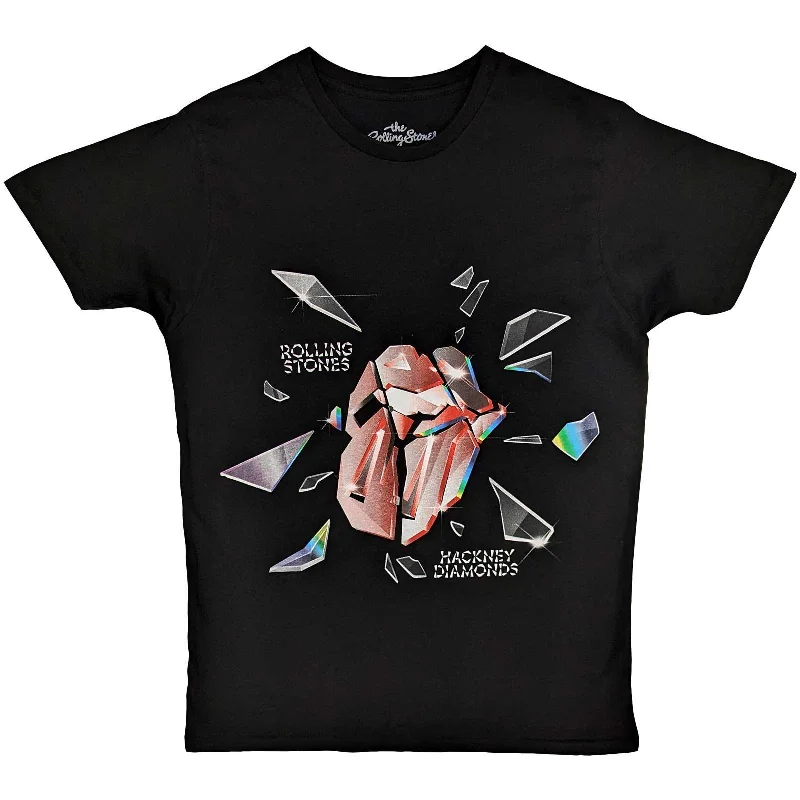 The Rolling Stones | Official Band T-Shirt | Hackney Diamonds Explosion Thin T-Shirt Open Front Quick Dry
