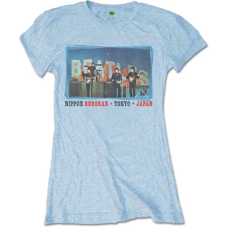 The Beatles Ladies T-Shirt: Nippon Budokan Hooded Caped Shawl Collar