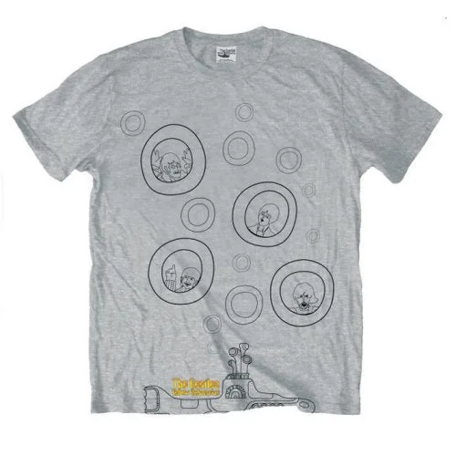 The Beatles Unisex Premium T-Shirt: Bubbles Welt Pockets Slit Pockets