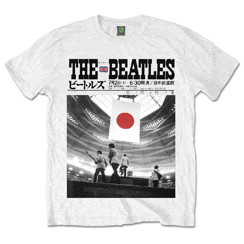 The Beatles Unisex Premium T-Shirt: Live at the Budokan Asymmetrical Pockets Print