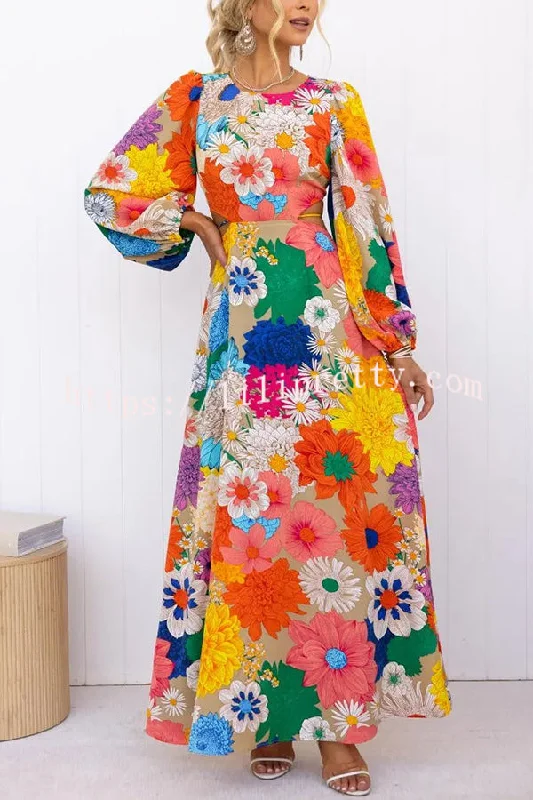 Lilipretty Bloom Forever Floral Print Cutout Elastic Waist Maxi Dress Comfortable Cotton Maxi Dress Lilipretty Bloom Forever Floral Print Cutout Elastic Waist Maxi Dress Comfortable Cotton Maxi Dress