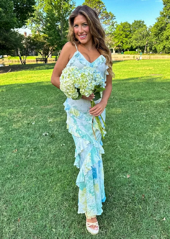 Colorful Delight Maxi Dress Classic V-Neck Maxi Dress