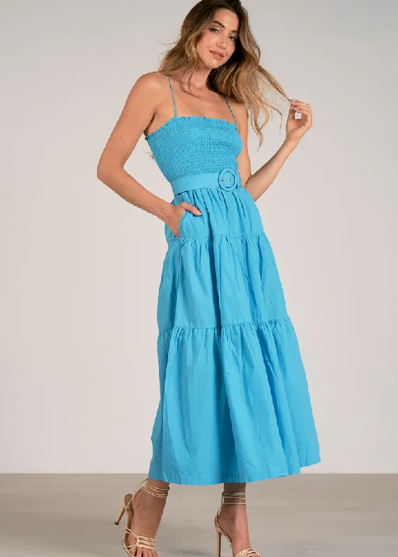 Elan Jillian Maxi Dress - Azure ***FINAL SALE*** Chic Summer Maxi Dress