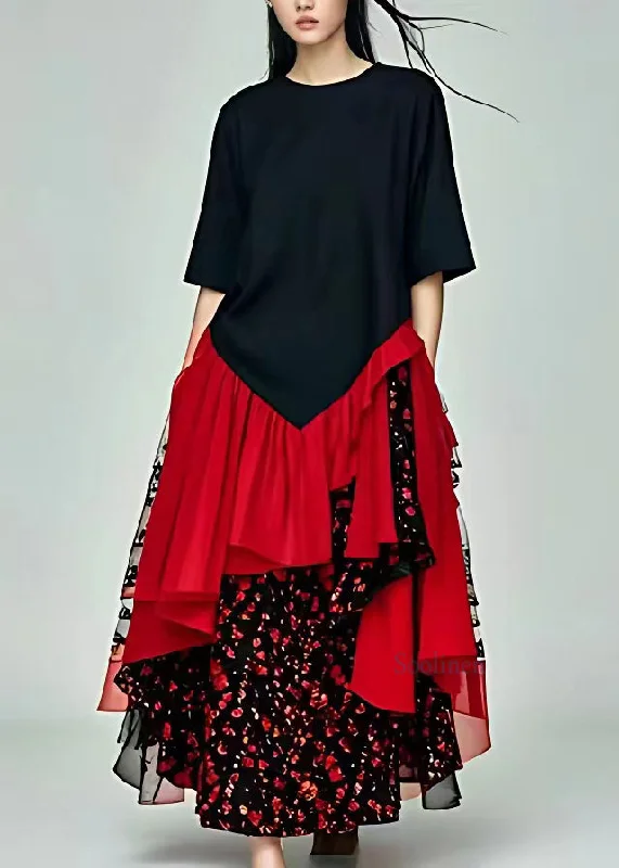 Fine Black O-Neck Patchwork Chiffon Maxi Dresses Summer Classic Strapless Maxi Dress Fine Black O-Neck Patchwork Chiffon Maxi Dresses Summer Classic Strapless Maxi Dress