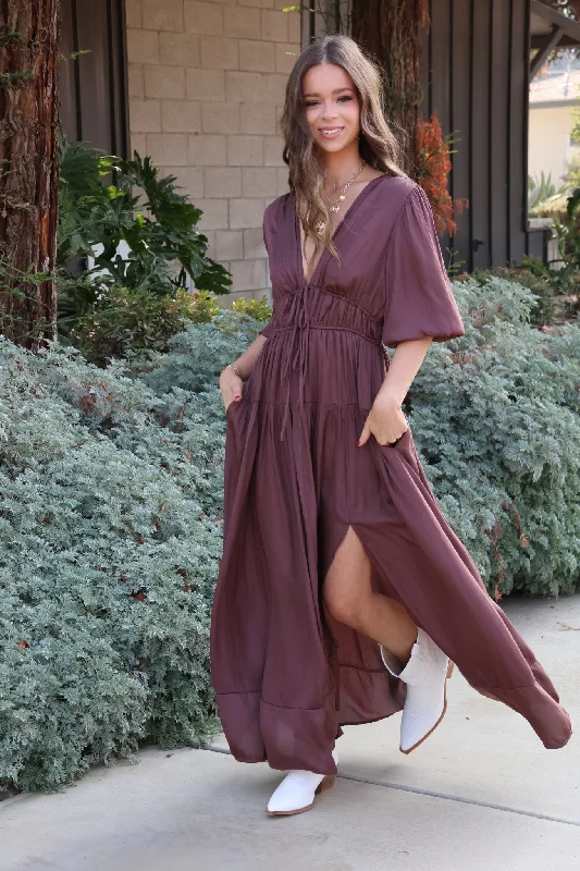 Holiday Mixer Maxi Dress Fashionable Layered Maxi Dress