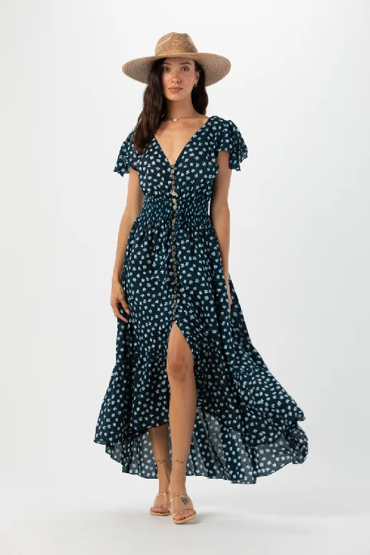 New Moon Maxi Dress Elegant Maxi Dress with Ruffles