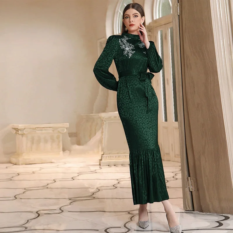 Oblique Slim High Waist Maxi Dress Chic Button-Up Maxi Dress