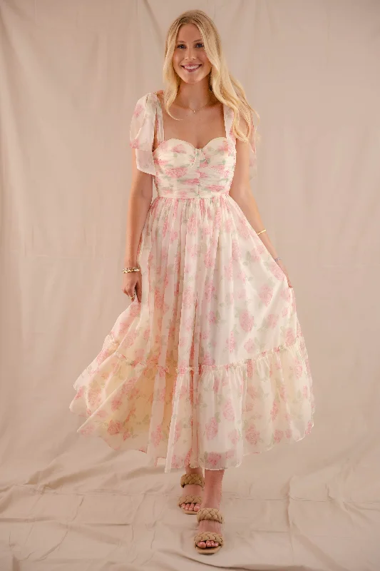 Waiting For My Chance Maxi Dress-Blush Fashionable Button-Down Maxi Dress