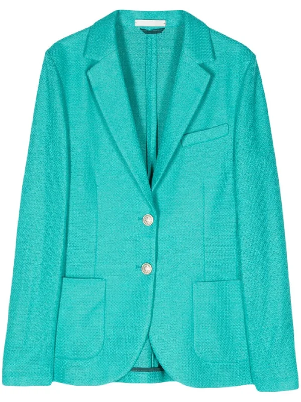 Circolo 1901 Jackets Green Wool Fabric Cashmere Fabric Tweed Fabric