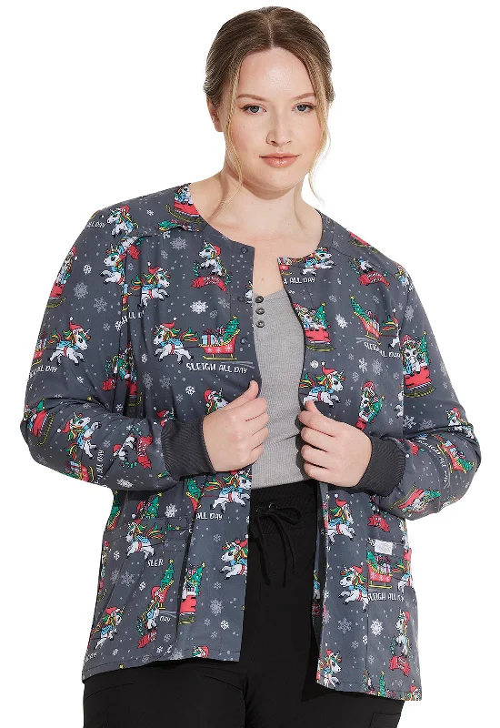EDS Signature - Women's Snap Front Warm-Up Jacket Fleece Jacket Down Jacket Parka