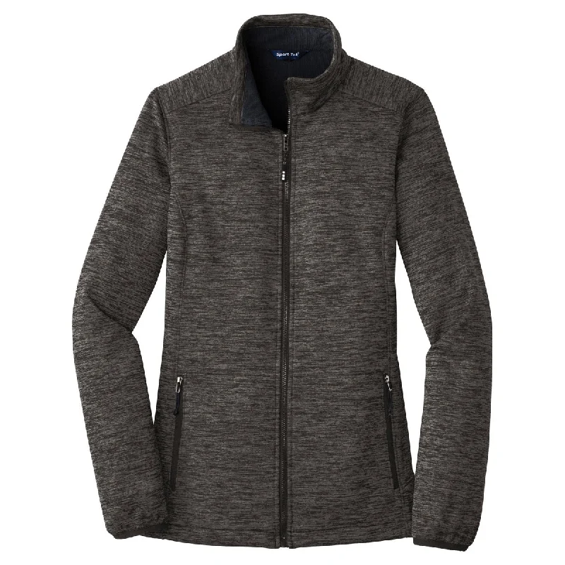Sport-Tek Women's Grey-Black Posicharge Electric Heather Soft Shell Jacket Wool Jacket Cashmere Jacket Tweed Jacket Sport-Tek Women's Grey-Black Posicharge Electric Heather Soft Shell Jacket Wool Jacket Cashmere Jacket Tweed Jacket