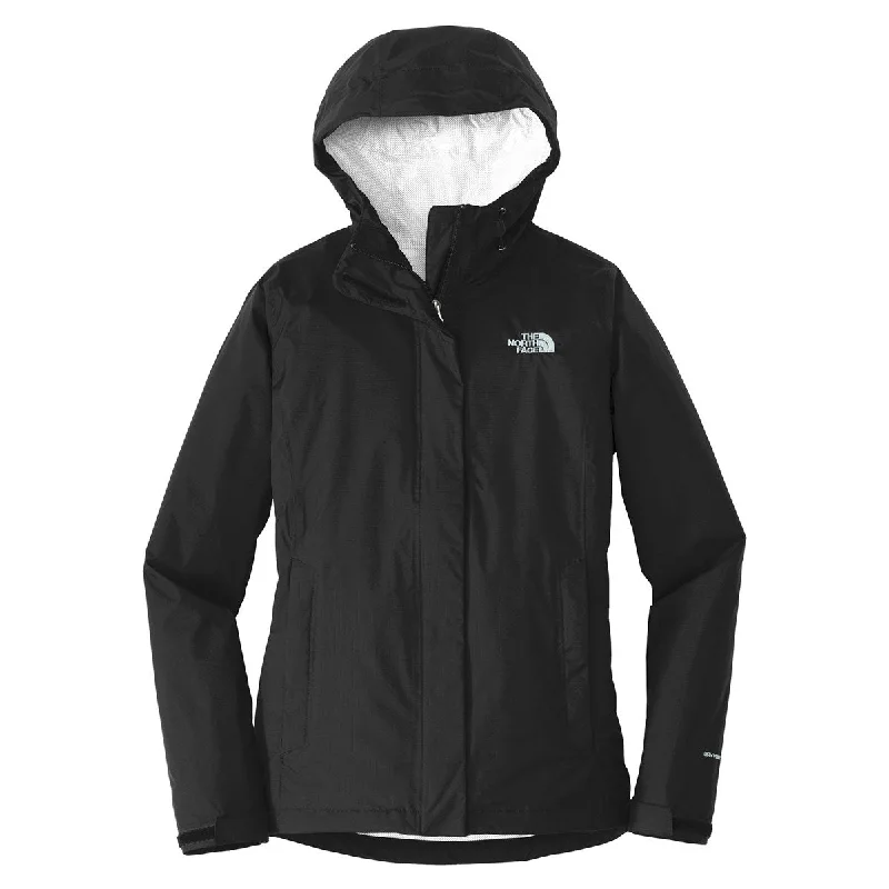 The North Face Women's Black Dryvent Rain Jacket Ribbed Jacket Pleated Jacket Ruffled Jacket The North Face Women's Black Dryvent Rain Jacket Ribbed Jacket Pleated Jacket Ruffled Jacket