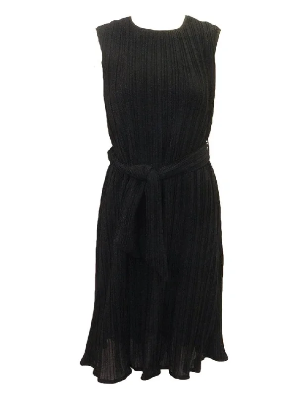 Sally & Tess Metallic Pleated Jumper Terry Terry Cloth Terry Knit