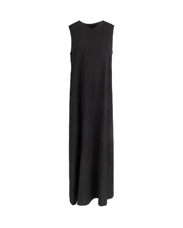 Story High Vneck Maxi Linen Jumper Seamless Knitted Crochet