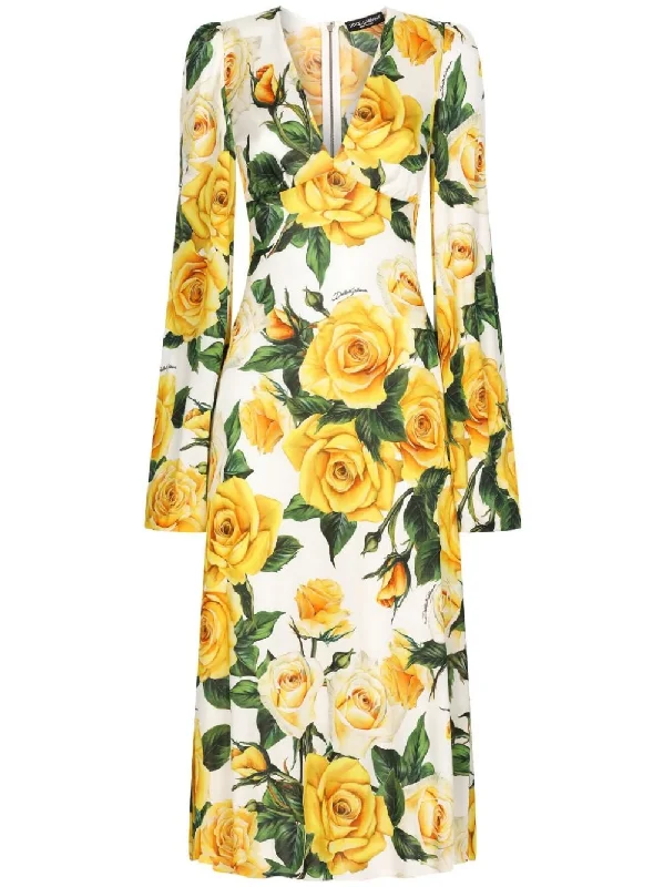 Dolce & Gabbana Women's Dresses Yellow