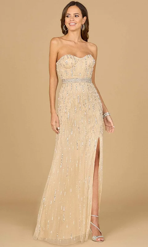 Lara Dresses 29035 - High Slit Gown