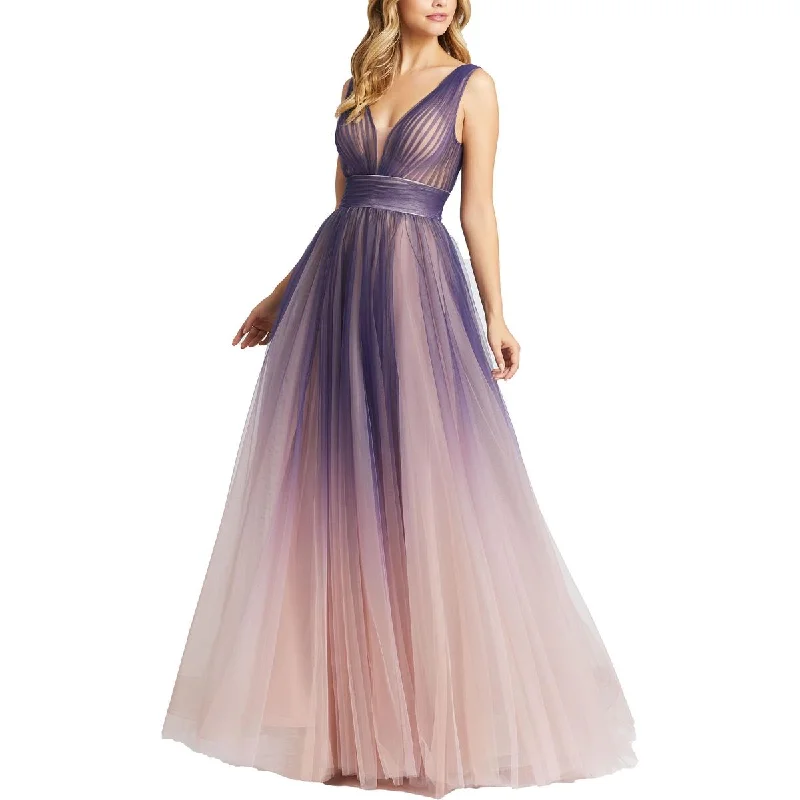 Mac Duggal Womens Ombre Formal Evening Dress