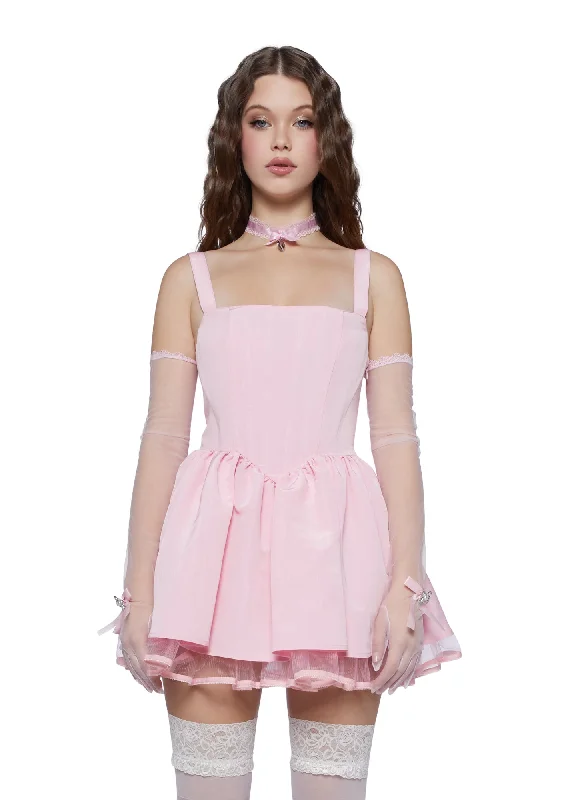 Magic Moves Corset Dress - Light Pink