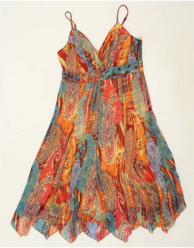 PER UNA Womens Sundress UK 14 Medium Multicoloured Paisley Polyester