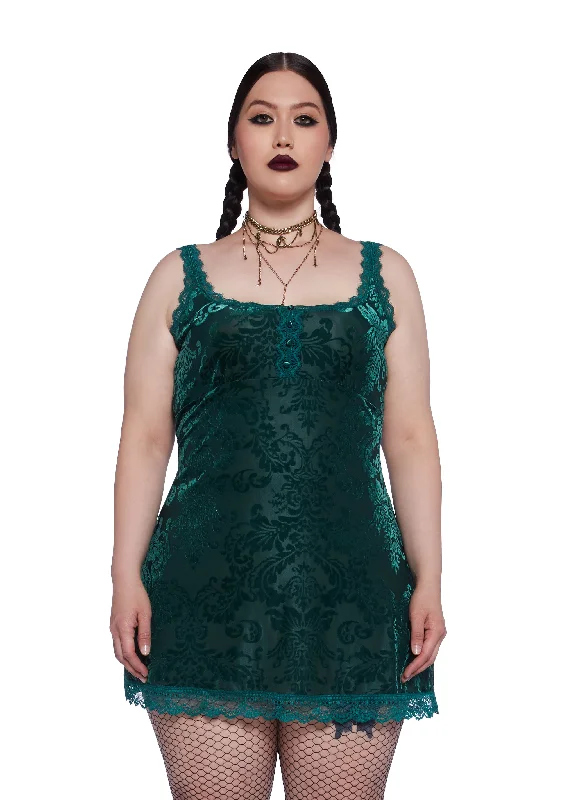 Plus Practical Magic Velvet Dress
