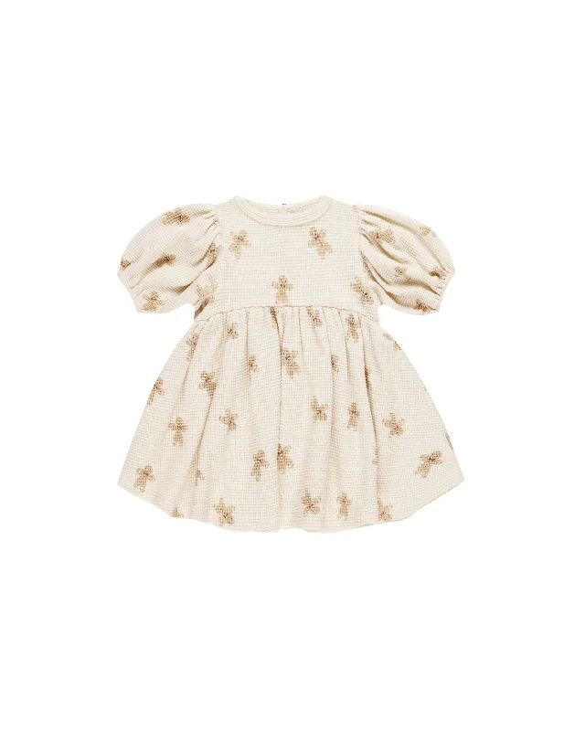 WAFFLE BABYDOLL DRESS || GINGERBREAD