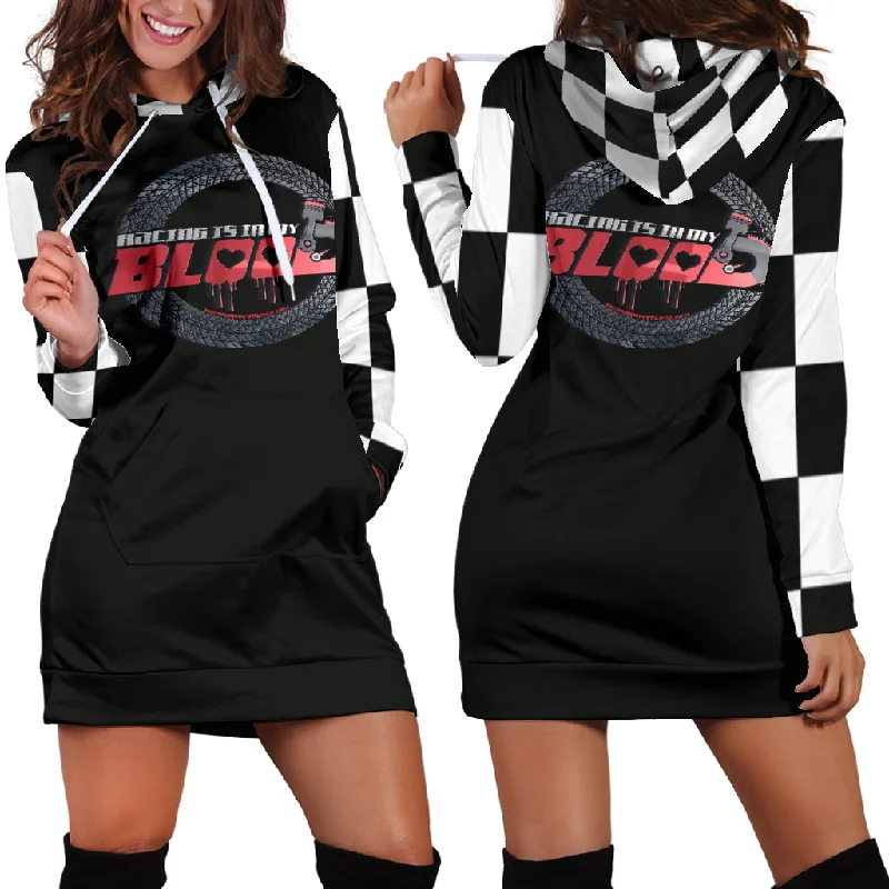 Racing Is In My Blood Hoodie Dress RB1B
