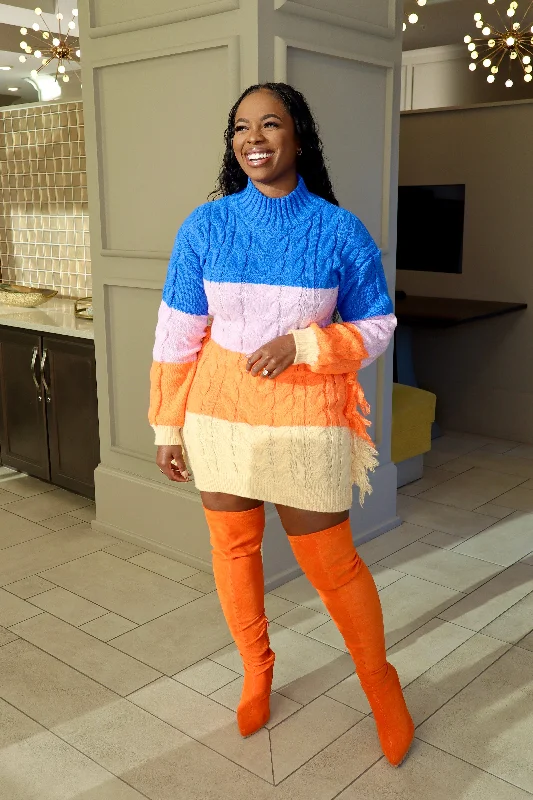 Taste The Rainbow Sweater Dress