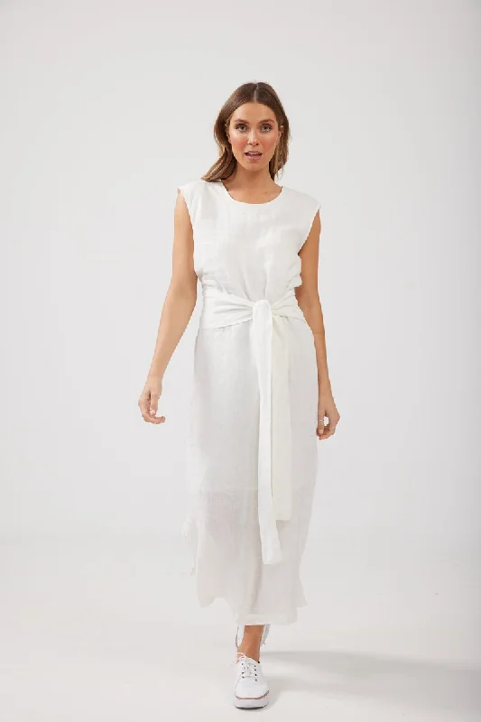 TURNING POINT DRESS - WHITE