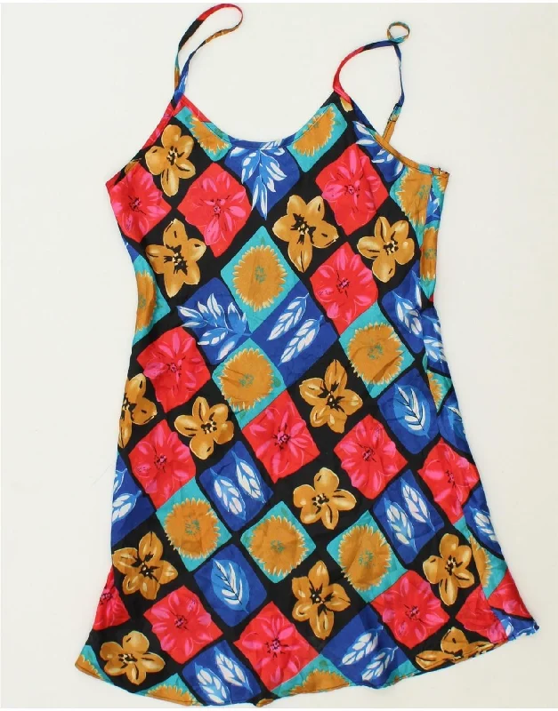 VINTAGE Womens Sundress UK 10 Small Multicoloured Patchwork