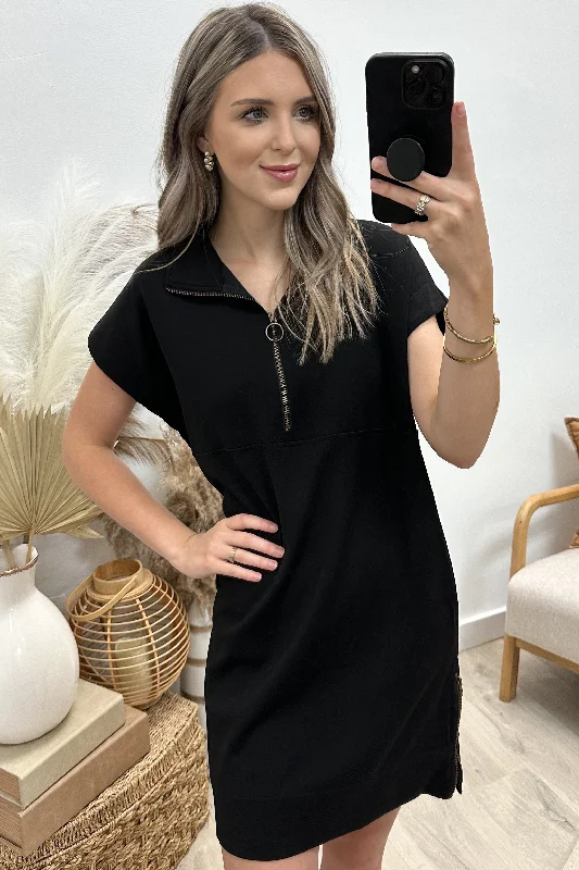 "Zip It" Dress (Black)