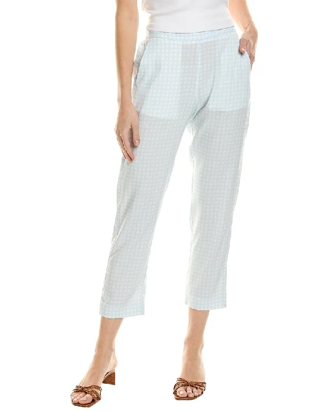 Piazza Sempione Hilary Pant Trendy Wide-Legged Trousers