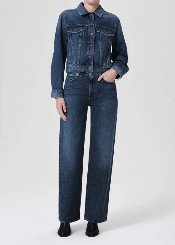 Harper Mid Rise Straight Jean Fashionable Distressed Jeans