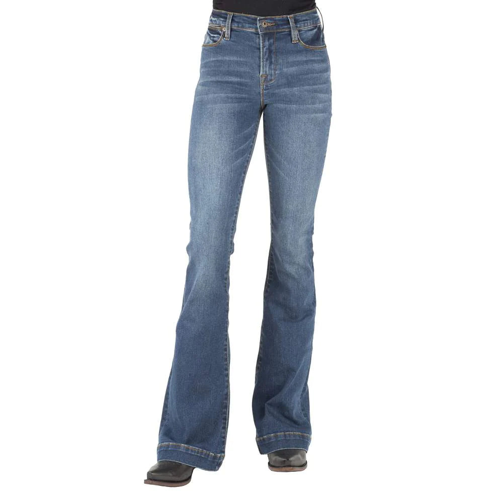 Ladies Stetson High Waist Flare Fit Jean - 2404BU Comfortable Full-Length Denim Jeans Ladies Stetson High Waist Flare Fit Jean - 2404BU Comfortable Full-Length Denim Jeans