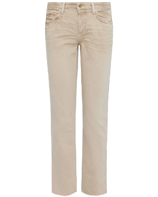 Milana Low Rise Stovepipe Jean in Sand Dune Fashionable Mom Jeans