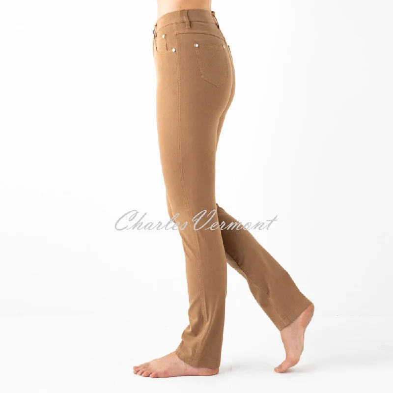 Marble Full Length Straight Leg Jean – Style 2403-130 (Camel) Casual Light Wash Jeans Marble Full Length Straight Leg Jean – Style 2403-130 (Camel) Casual Light Wash Jeans