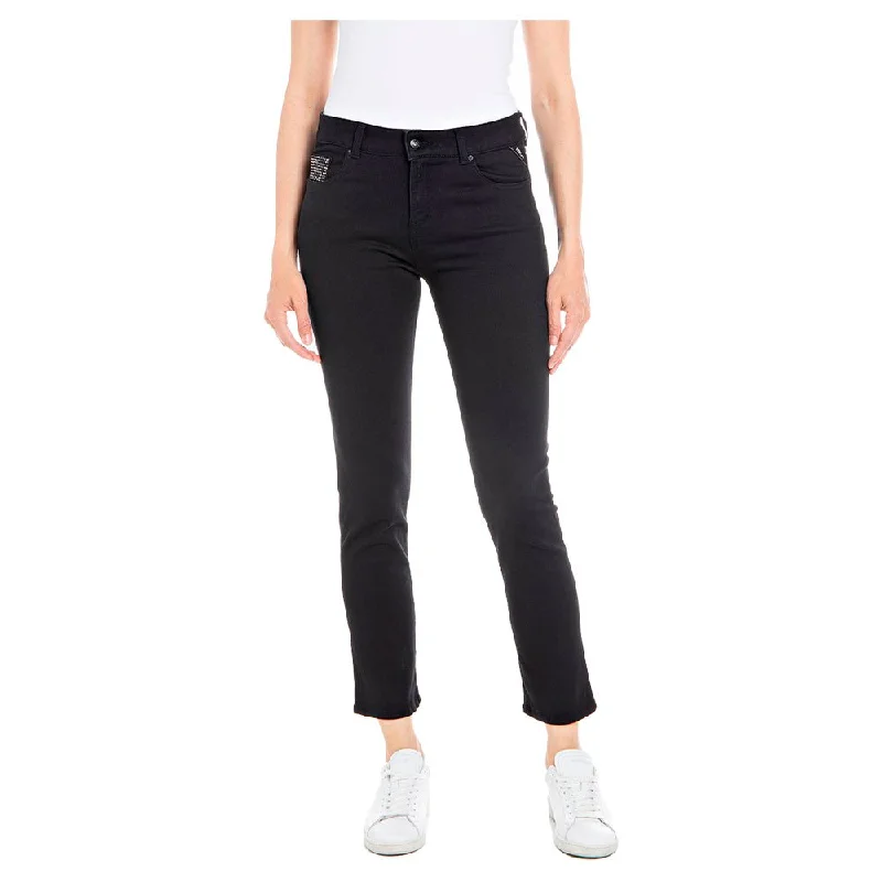 Replay Wa429A 103 09 Jean 098 Black Stylish High-Waisted Denim