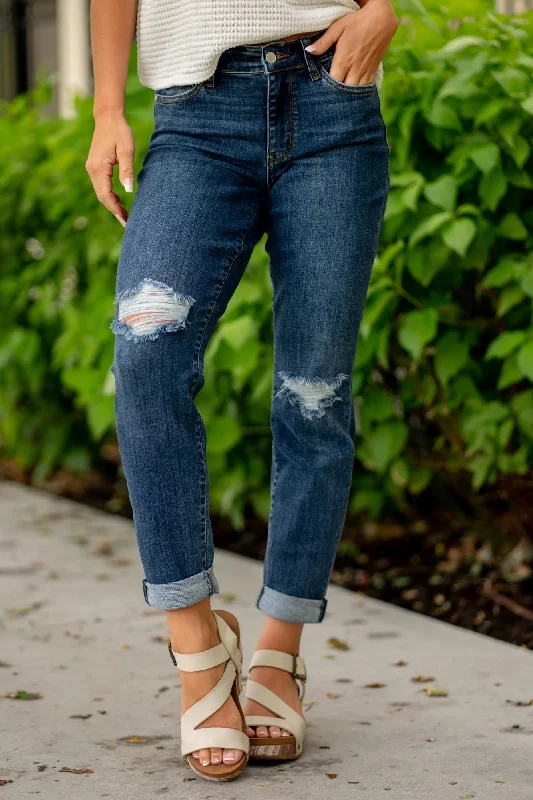 The Raelynn Mid Rise Slim Jean Trendy Flared Leg Jeans