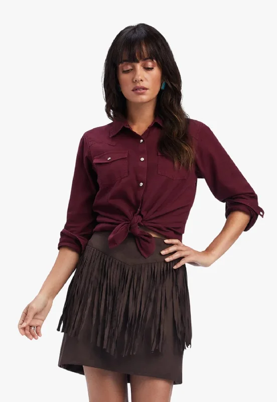 Ariat Womens Monument Valley Skirt linen skirt airy